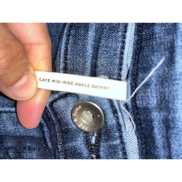 Rag & Bone Blue Cate Mid-Rise Ankle Skinny Jeans Women's Size 31 - Picture 3 of 9